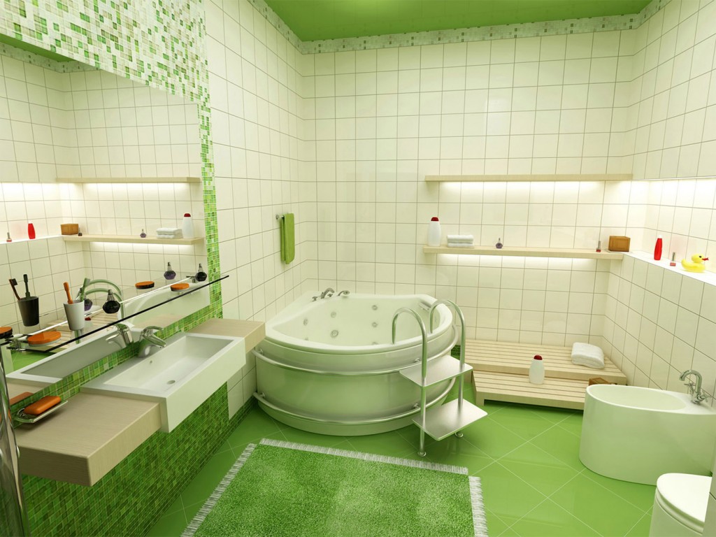 Ванная комната в этническом-стиле дизайн